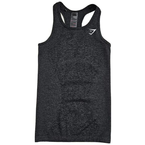 Gymshark (Womens Medium) Vital Seamless Tank Top Sleeveless Shirt Racerback Gray - Picture 1 of 5